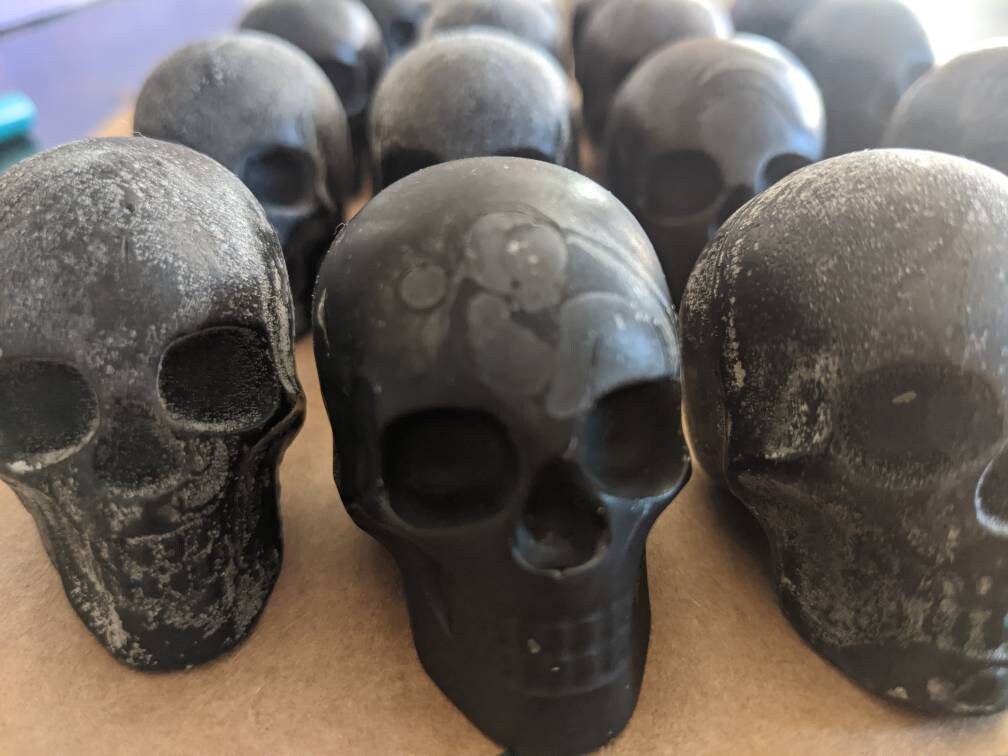 Spooky scary skull, glycerin soap